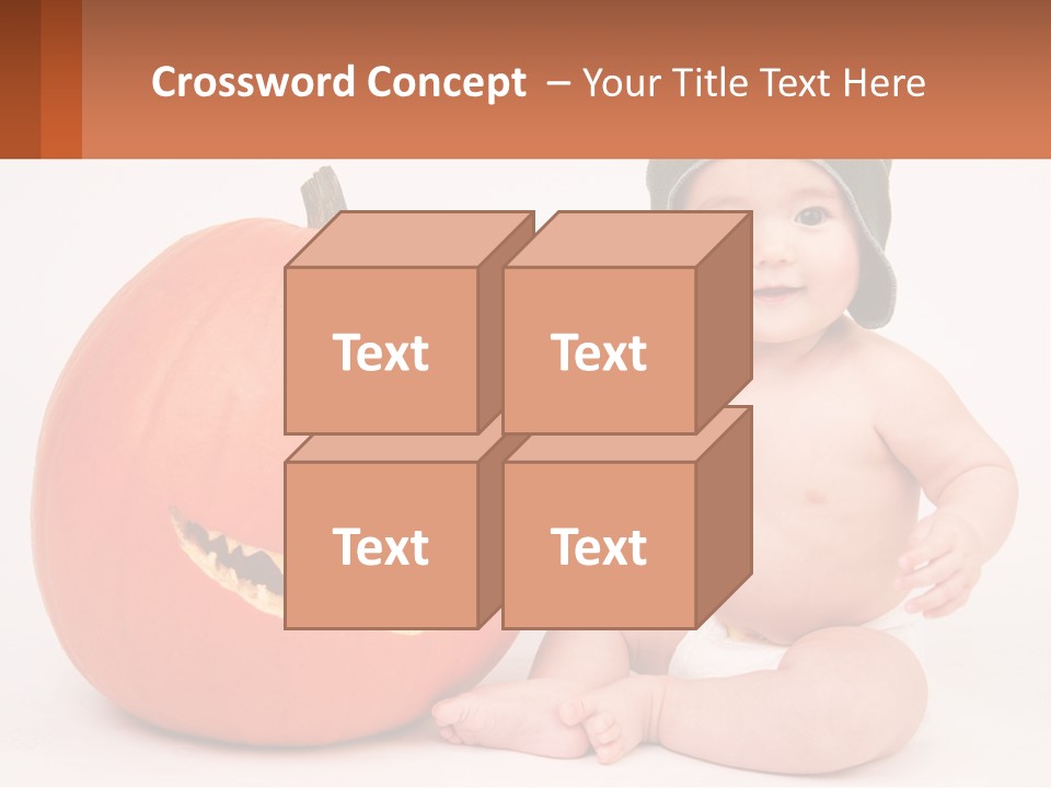 Carved Halloween Infant Fun PowerPoint Template