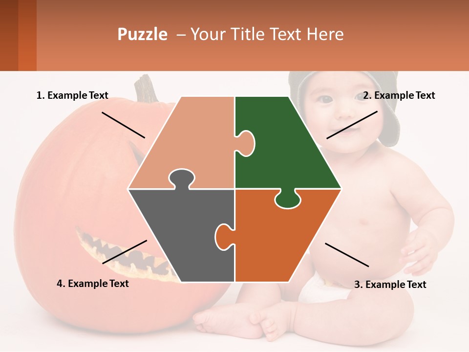 Carved Halloween Infant Fun PowerPoint Template