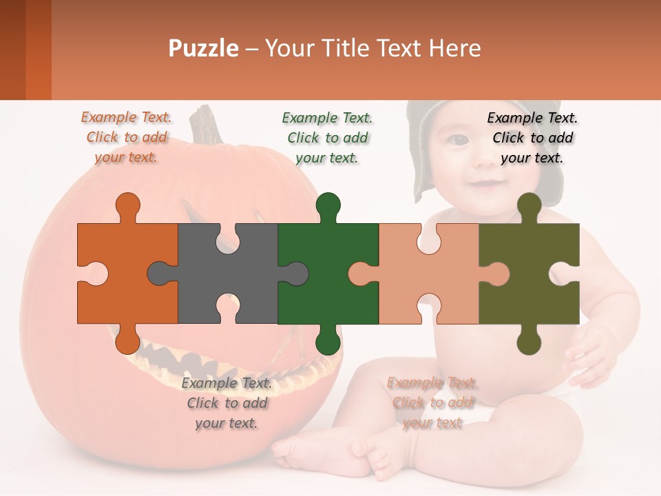 Carved Halloween Infant Fun PowerPoint Template