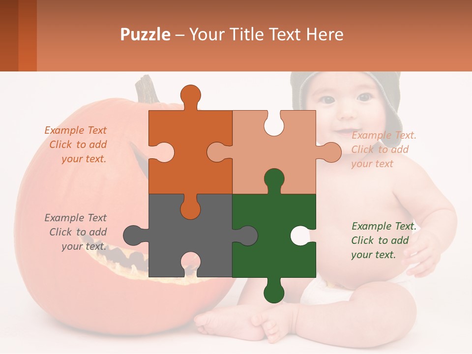 Carved Halloween Infant Fun PowerPoint Template