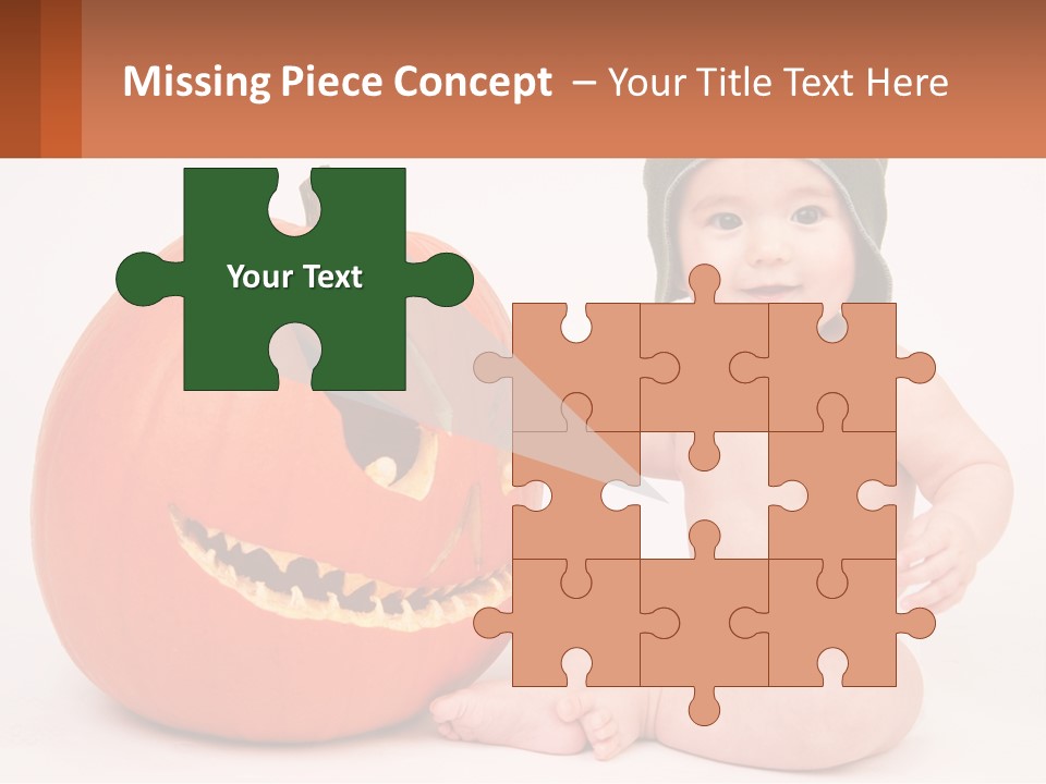 Carved Halloween Infant Fun PowerPoint Template