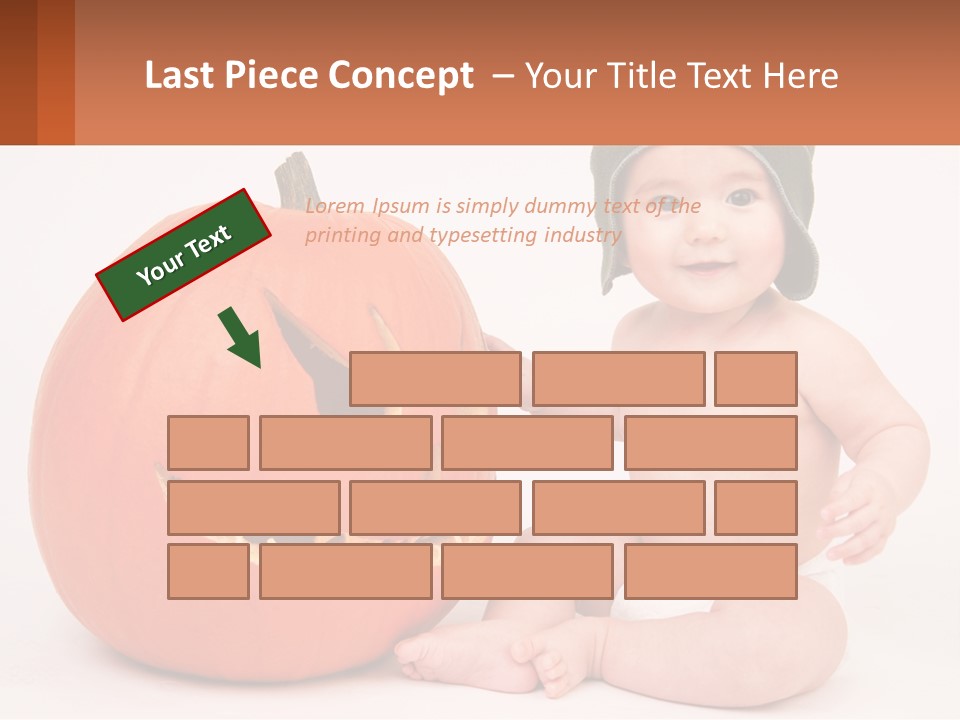 Carved Halloween Infant Fun PowerPoint Template