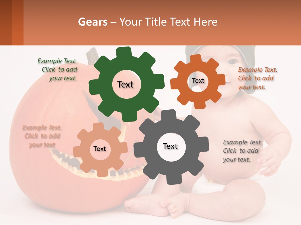 Carved Halloween Infant Fun PowerPoint Template