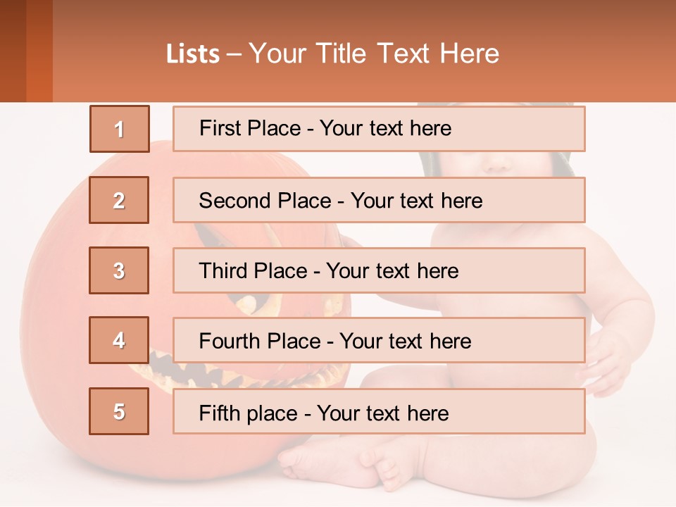 Carved Halloween Infant Fun PowerPoint Template