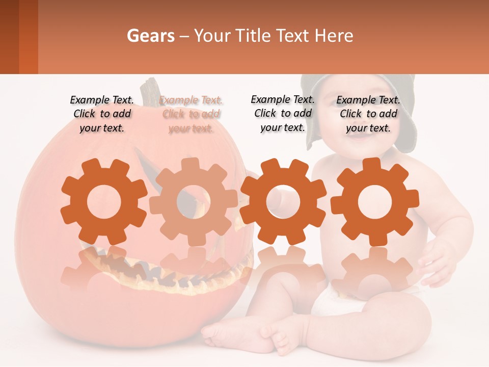 Carved Halloween Infant Fun PowerPoint Template
