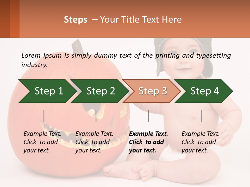 Carved Halloween Infant Fun PowerPoint Template