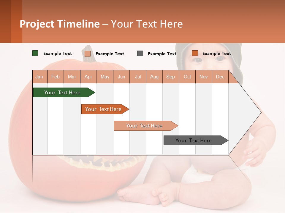Carved Halloween Infant Fun PowerPoint Template