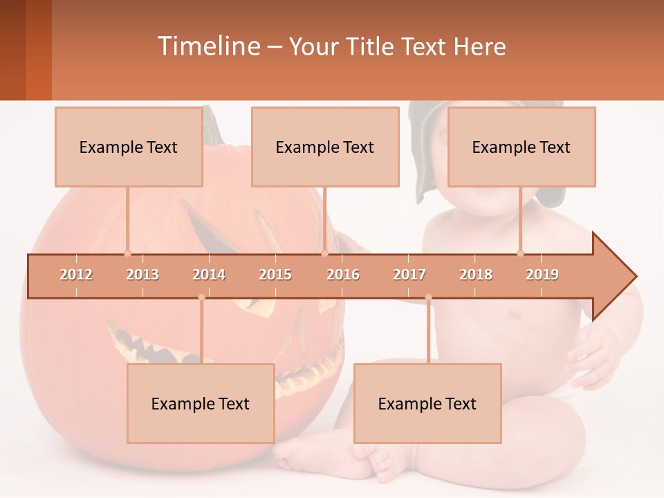 Carved Halloween Infant Fun PowerPoint Template