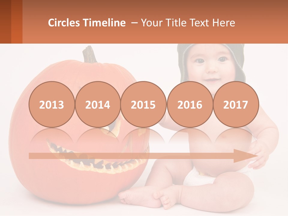 Carved Halloween Infant Fun PowerPoint Template