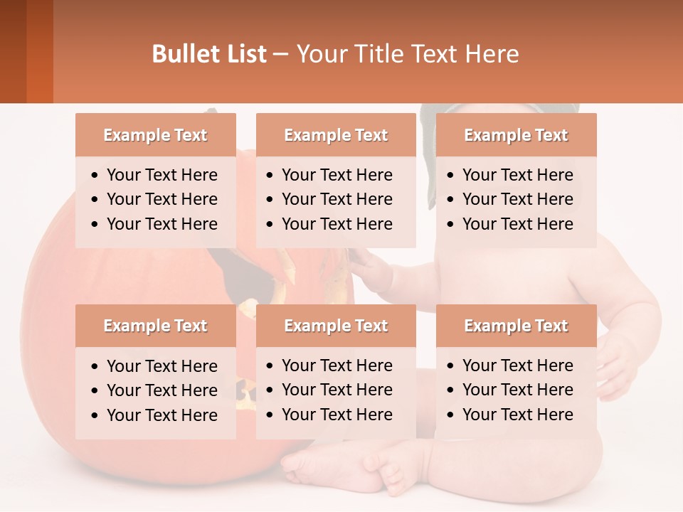 Carved Halloween Infant Fun PowerPoint Template