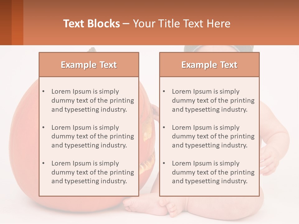 Carved Halloween Infant Fun PowerPoint Template