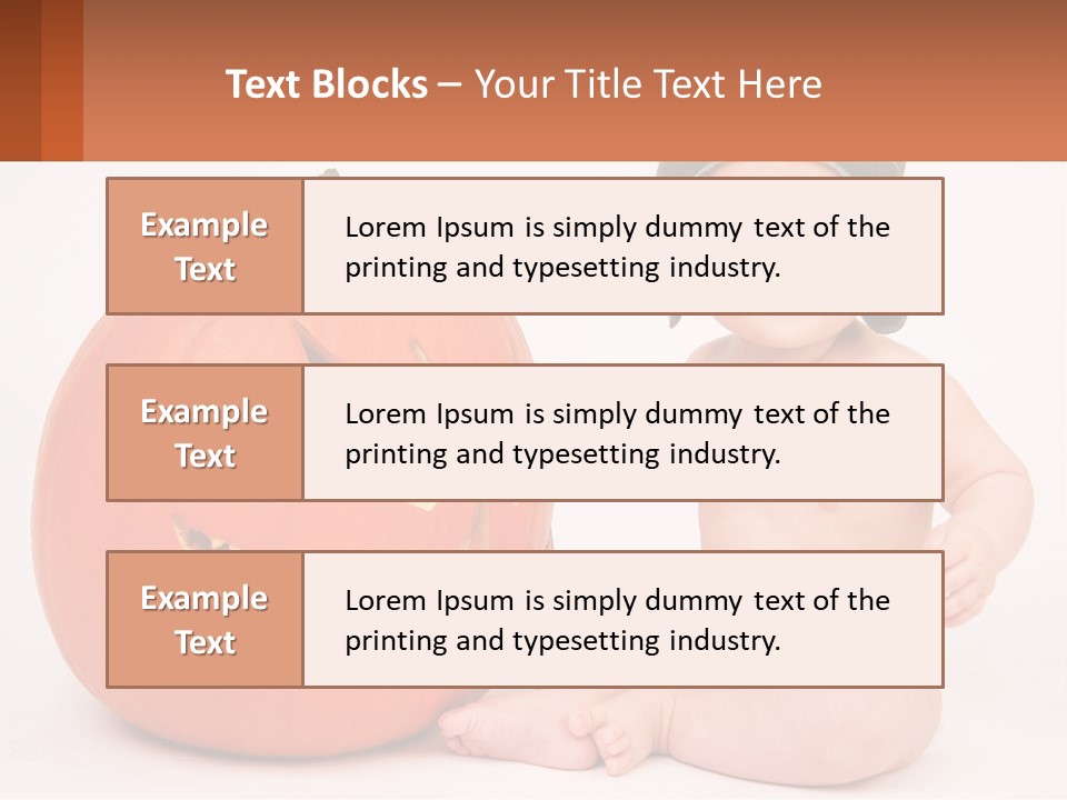 Carved Halloween Infant Fun PowerPoint Template