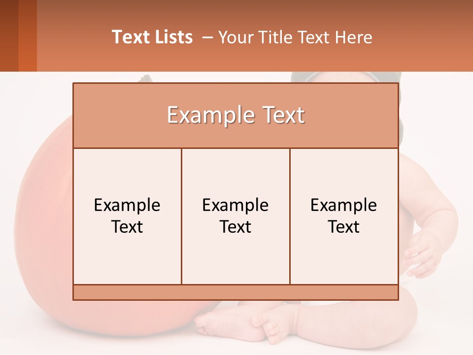 Carved Halloween Infant Fun PowerPoint Template