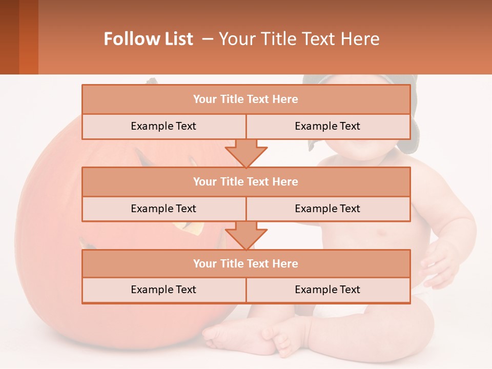 Carved Halloween Infant Fun PowerPoint Template