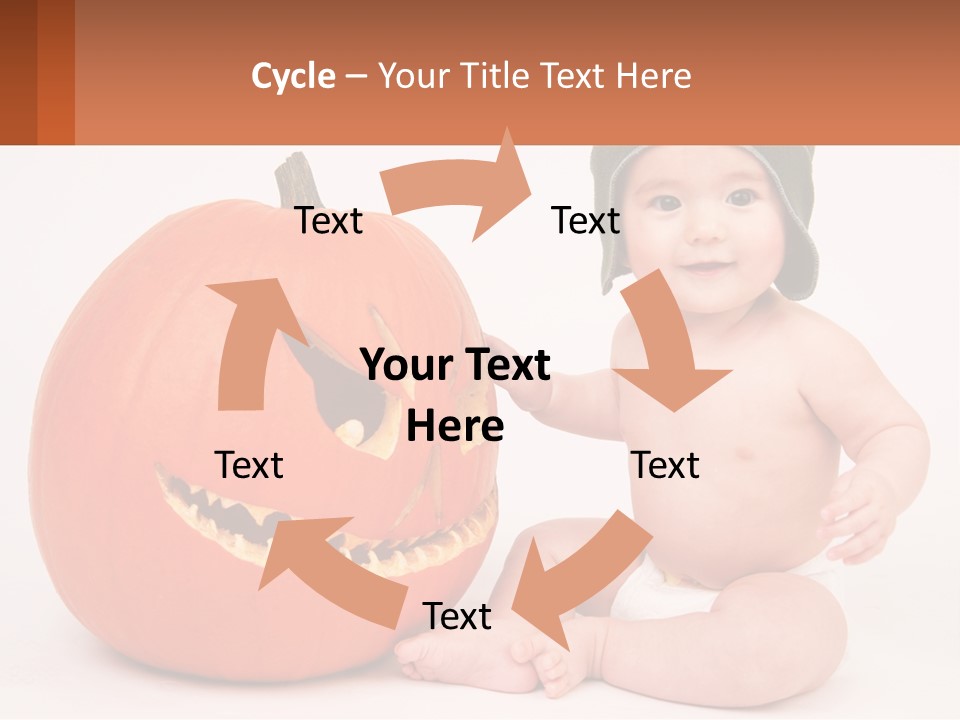Carved Halloween Infant Fun PowerPoint Template