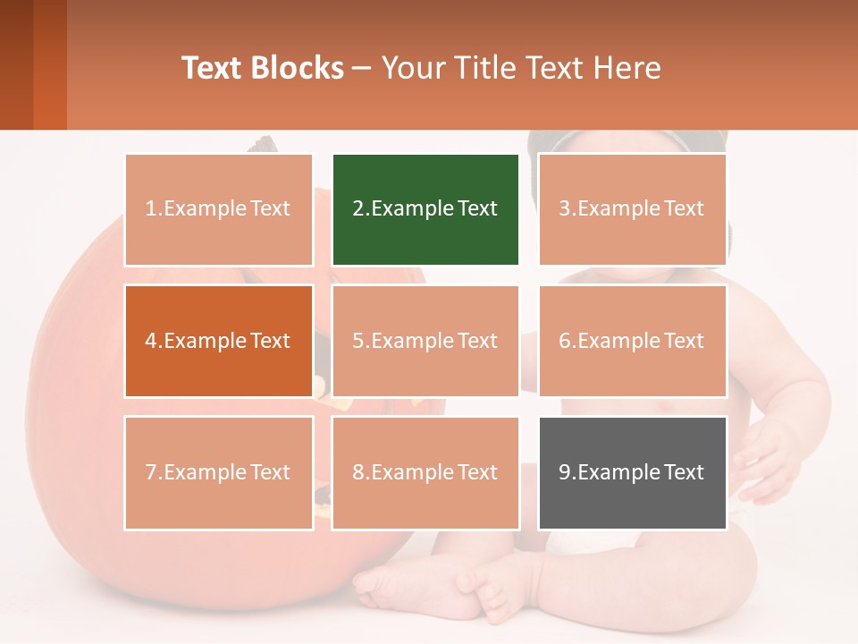 Carved Halloween Infant Fun PowerPoint Template