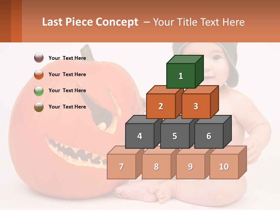 Carved Halloween Infant Fun PowerPoint Template