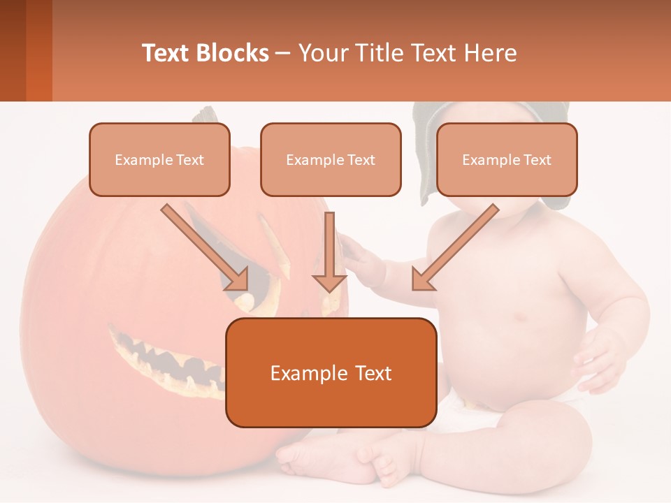 Carved Halloween Infant Fun PowerPoint Template