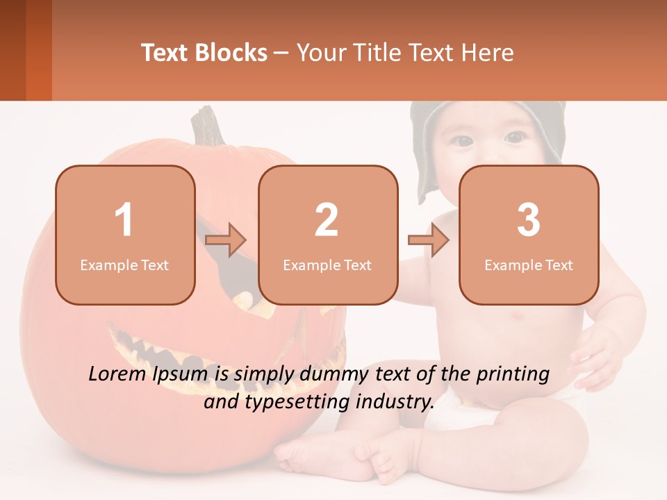Carved Halloween Infant Fun PowerPoint Template
