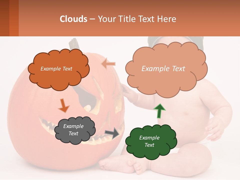 Carved Halloween Infant Fun PowerPoint Template