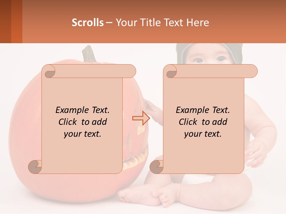 Carved Halloween Infant Fun PowerPoint Template