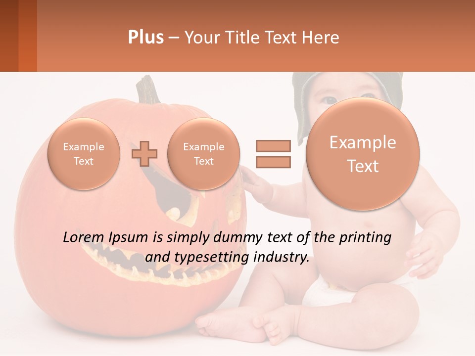 Carved Halloween Infant Fun PowerPoint Template