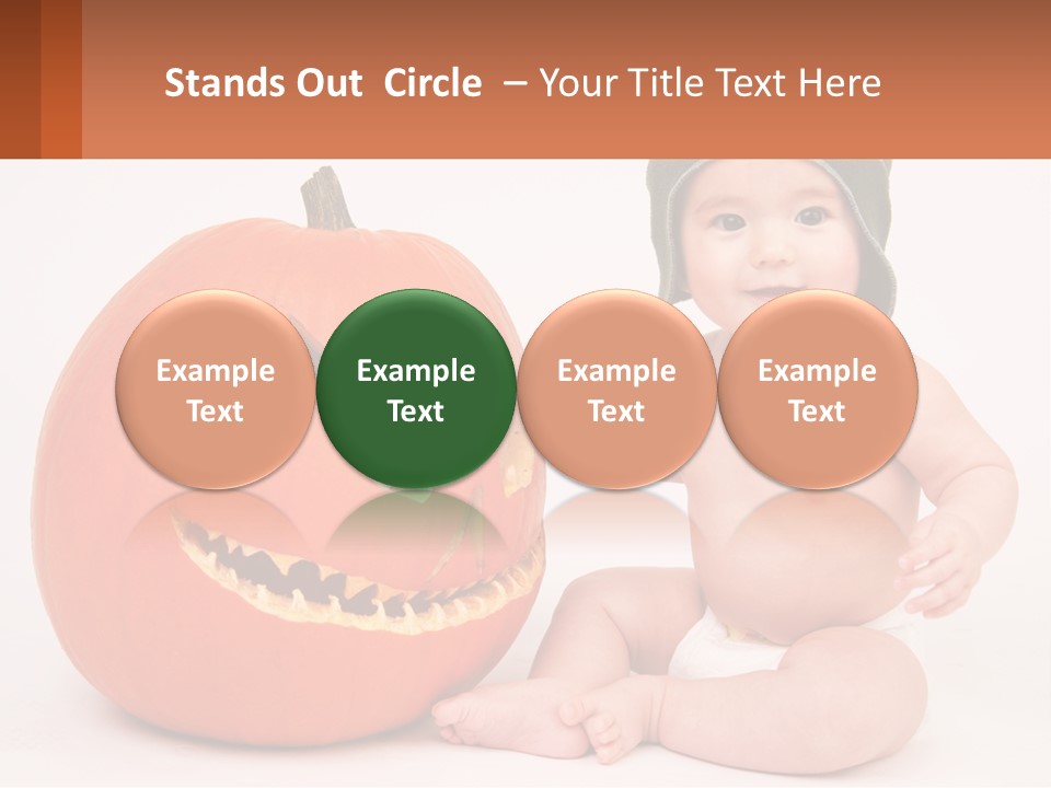 Carved Halloween Infant Fun PowerPoint Template