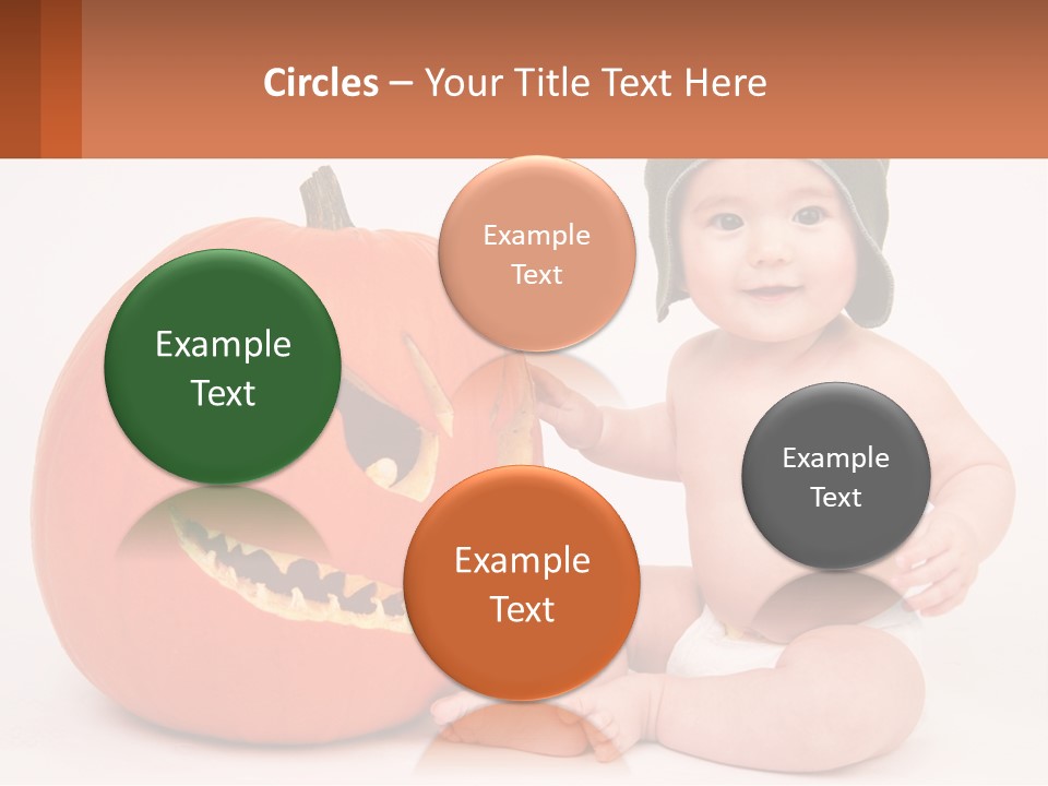 Carved Halloween Infant Fun PowerPoint Template