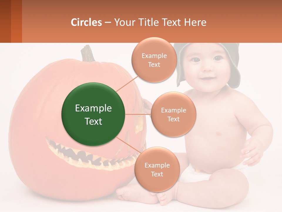 Carved Halloween Infant Fun PowerPoint Template