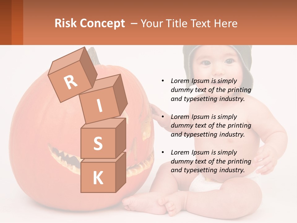 Carved Halloween Infant Fun PowerPoint Template