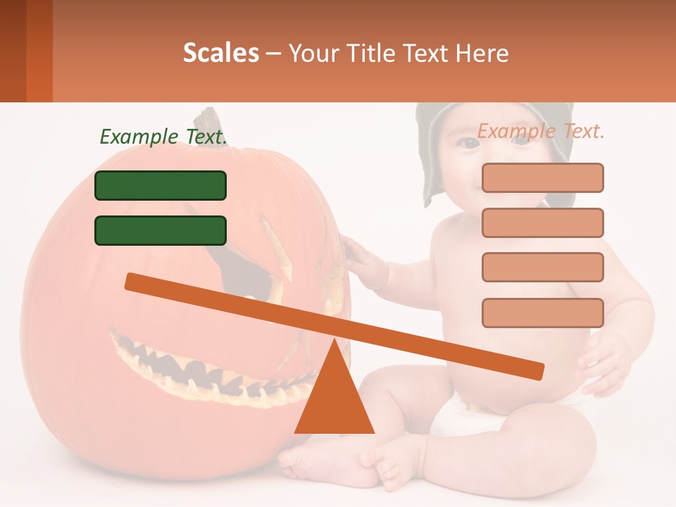 Carved Halloween Infant Fun PowerPoint Template