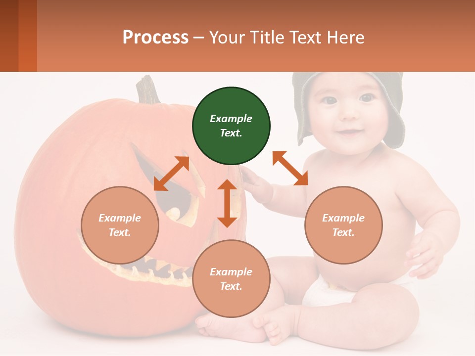 Carved Halloween Infant Fun PowerPoint Template