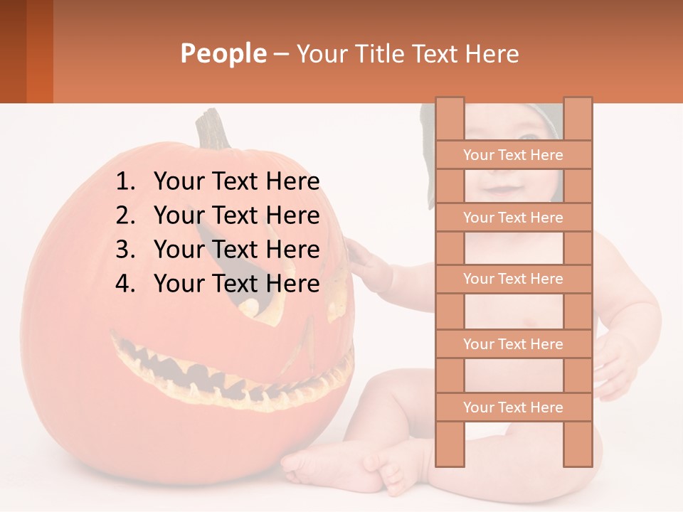 Carved Halloween Infant Fun PowerPoint Template