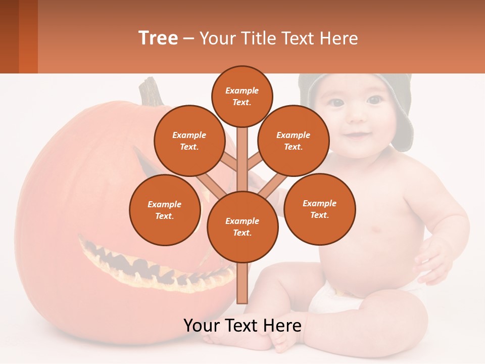 Carved Halloween Infant Fun PowerPoint Template
