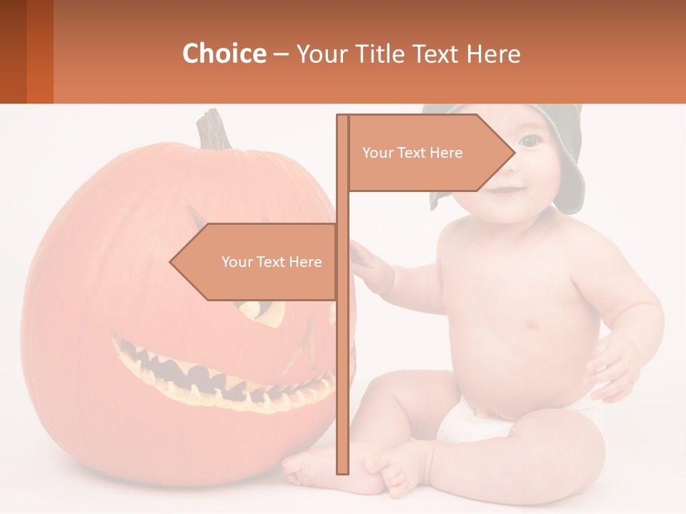 Carved Halloween Infant Fun PowerPoint Template