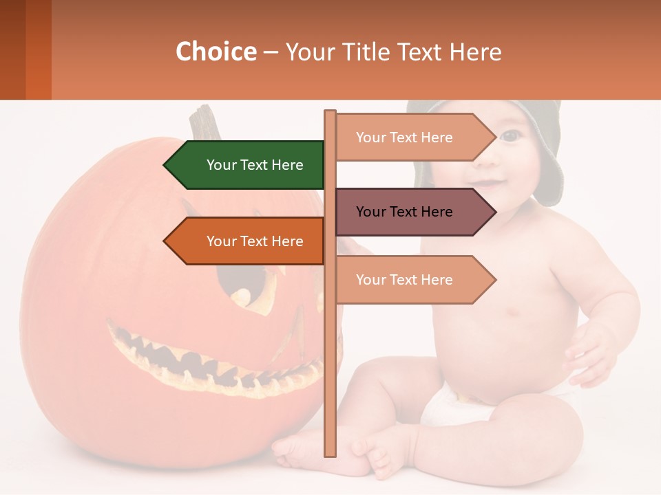Carved Halloween Infant Fun PowerPoint Template