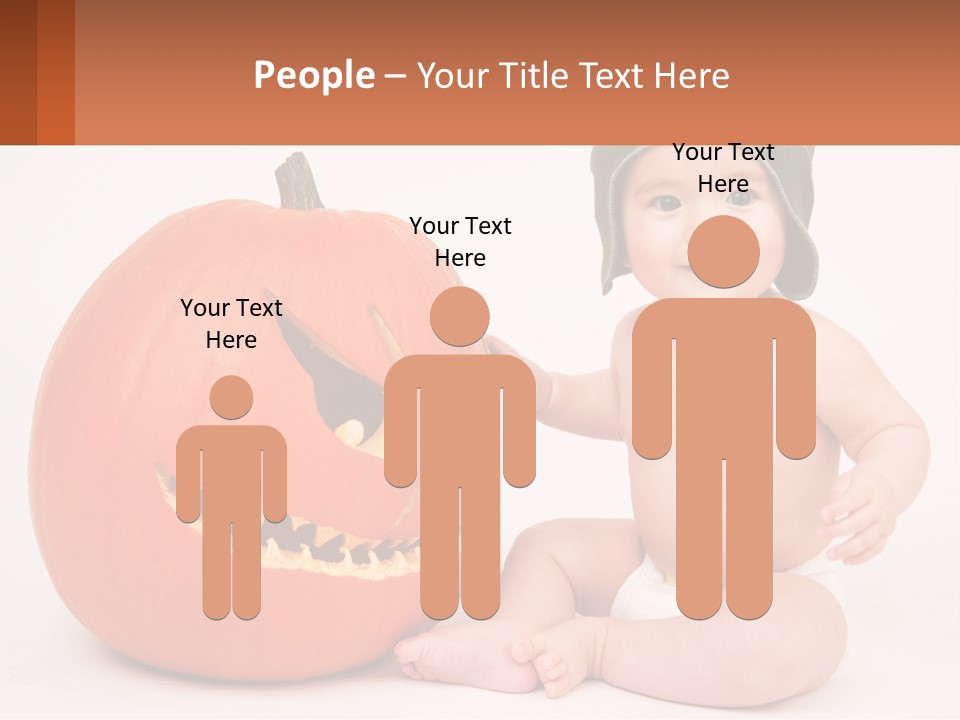 Carved Halloween Infant Fun PowerPoint Template