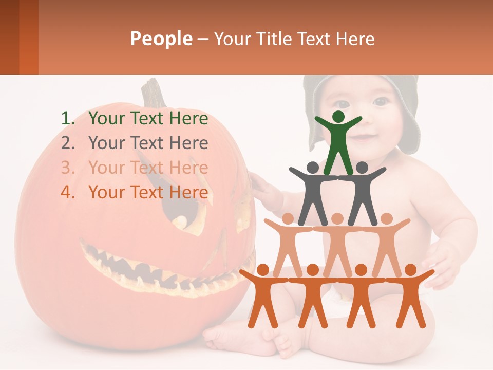 Carved Halloween Infant Fun PowerPoint Template