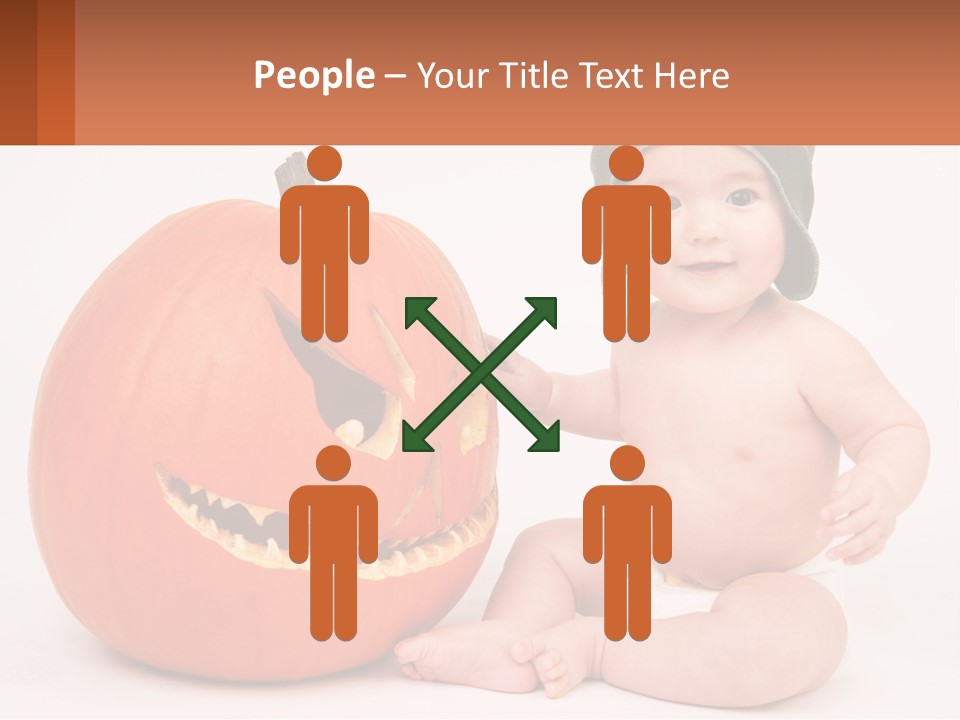 Carved Halloween Infant Fun PowerPoint Template