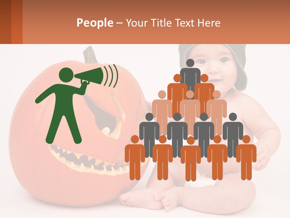 Carved Halloween Infant Fun PowerPoint Template