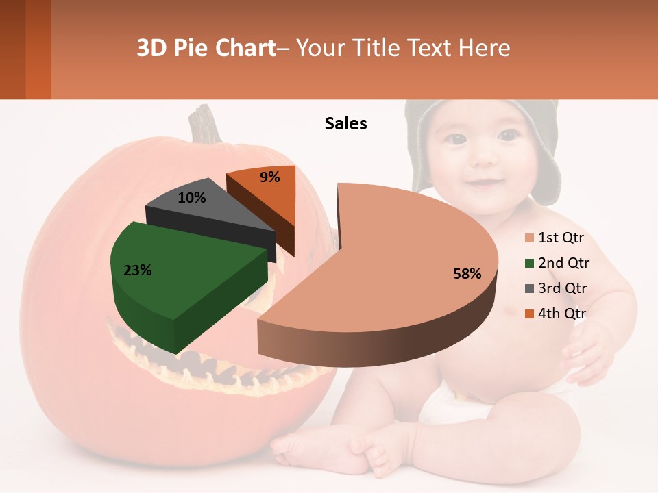 Carved Halloween Infant Fun PowerPoint Template