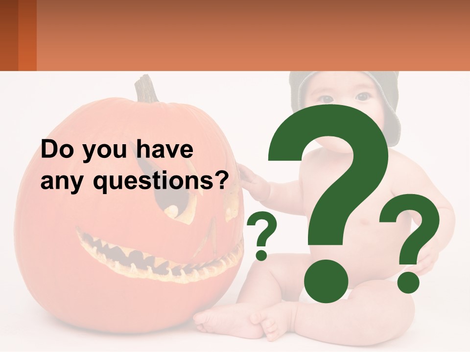 Carved Halloween Infant Fun PowerPoint Template