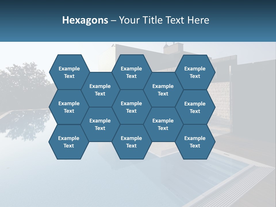 Perspective House Blue PowerPoint Template