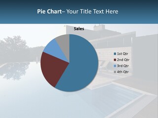 Perspective House Blue PowerPoint Template