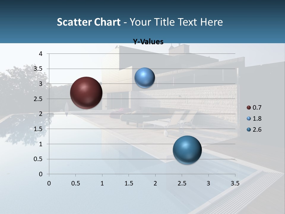 Perspective House Blue PowerPoint Template