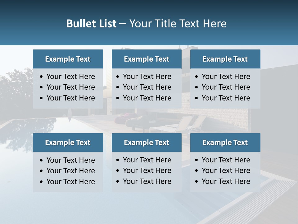 Perspective House Blue PowerPoint Template