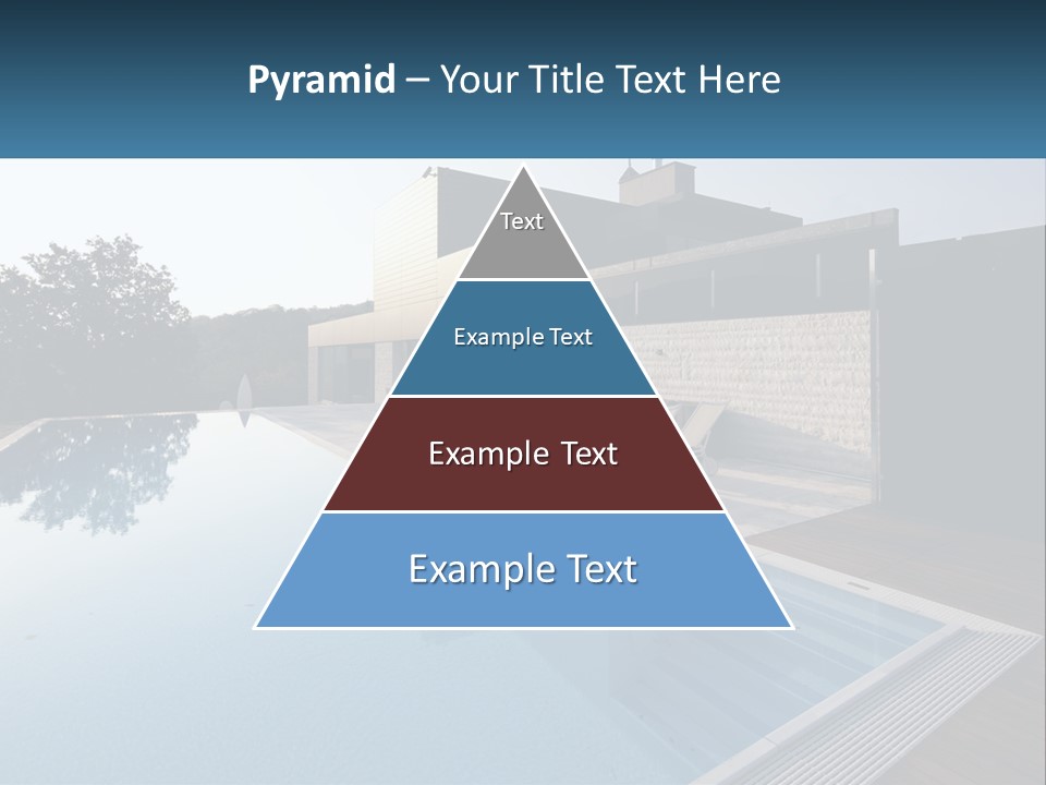 Perspective House Blue PowerPoint Template