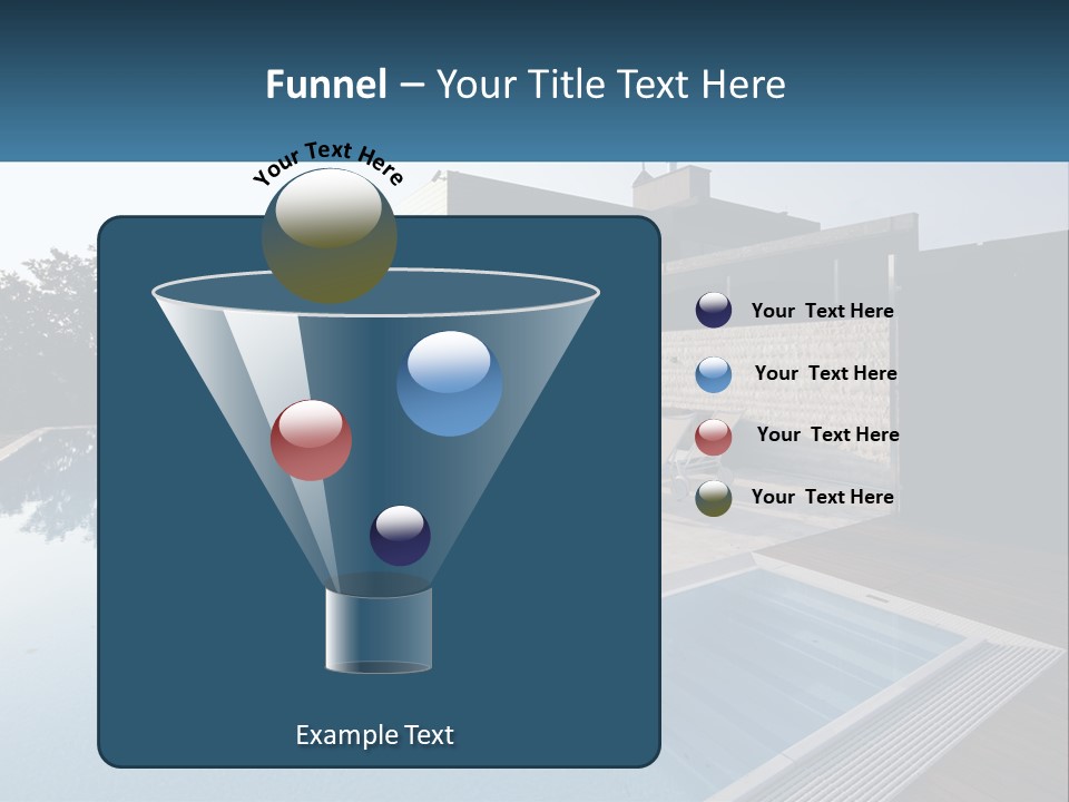 Perspective House Blue PowerPoint Template