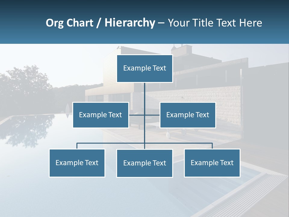 Perspective House Blue PowerPoint Template
