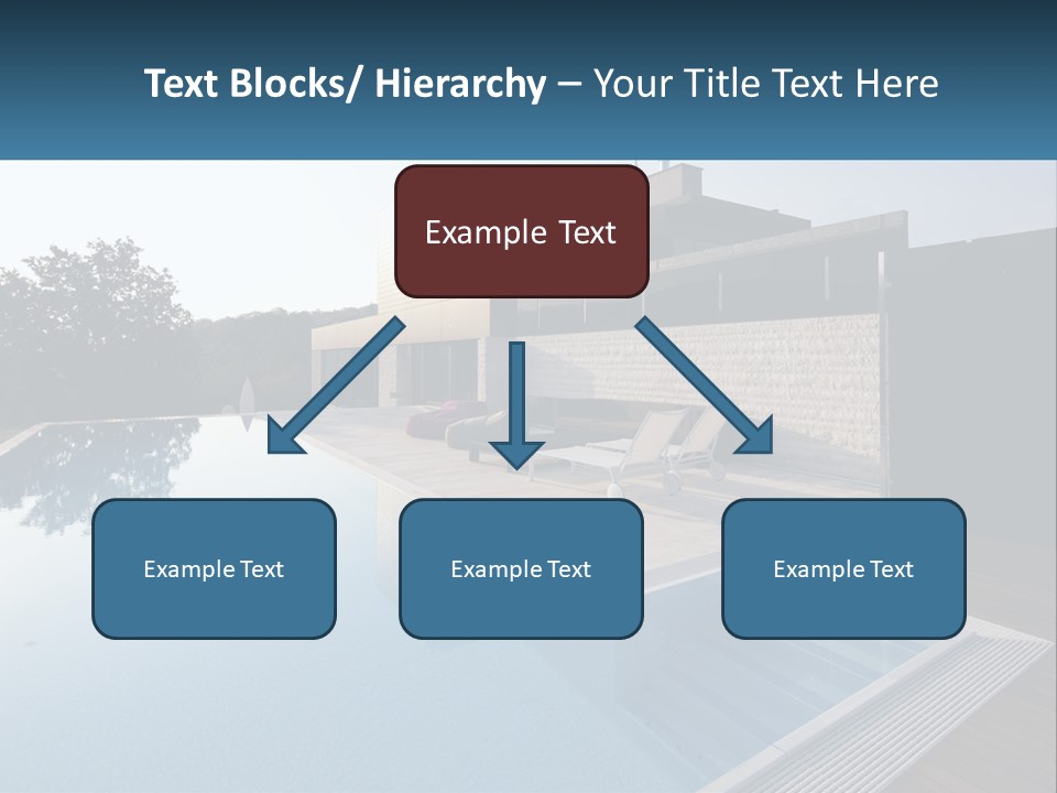 Perspective House Blue PowerPoint Template